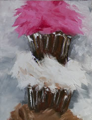 Cupcake Tower Original Oil Painting