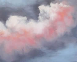 Stormy Sky Landscape Original Oil Painting